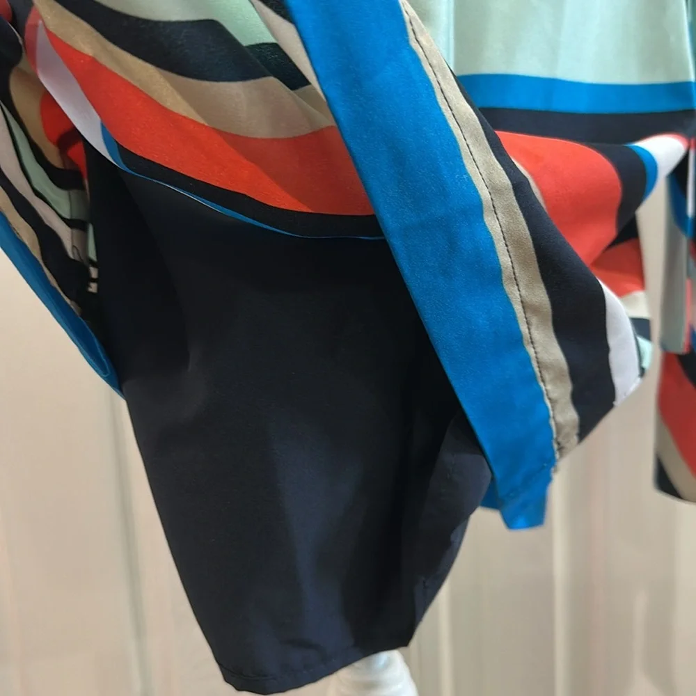 Banana Republic Striped Sleeveless Dress with Belt Size 8 - Picture 7 of 9